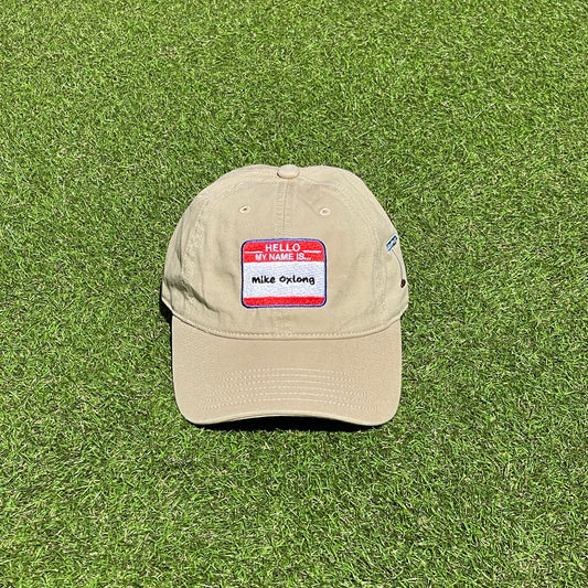 Mike Oxlong Embroidered Cap - Beige
